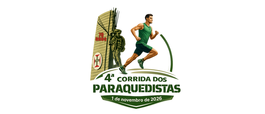Cartaz da Corrida dos 70 Anos Paraquedistas 2026