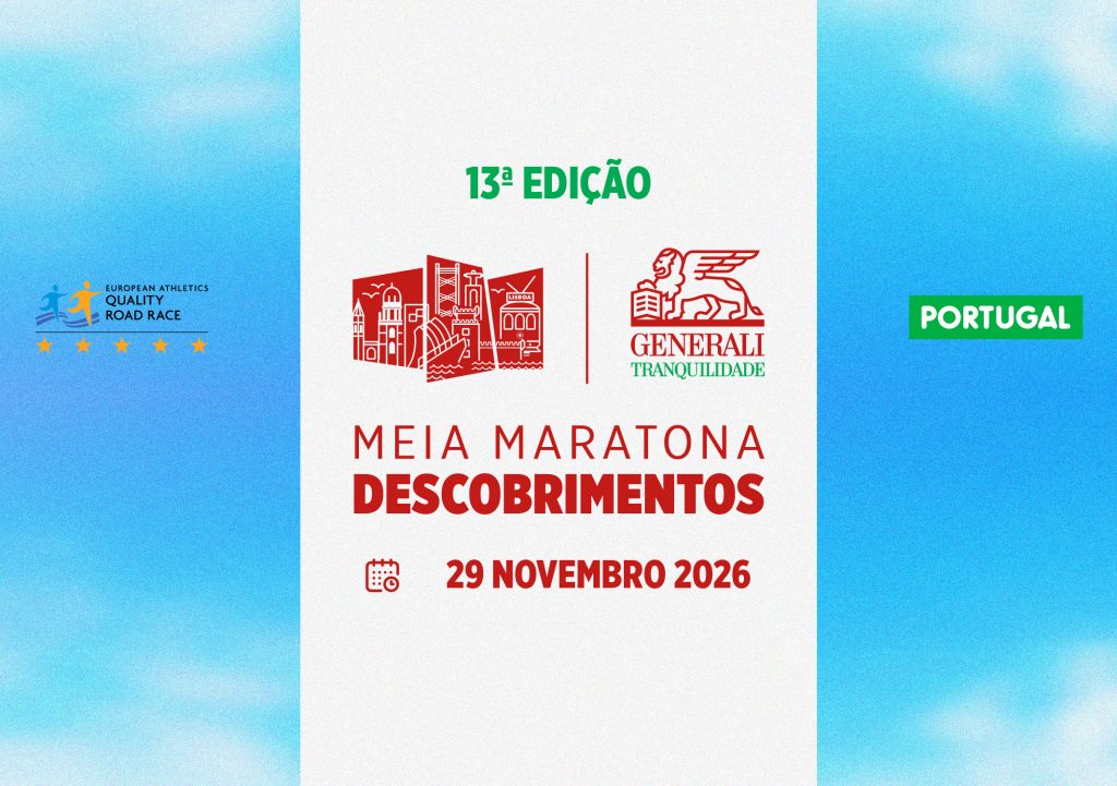 Cartaz da Generali Tranquilidade Meia Maratona dos Descobrimentos 2026